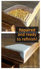 How To Repair Replace Missing Veneer Formica Or Wood On Furniture Laminate Furniture Furniture Renovation Upcycled Furniture