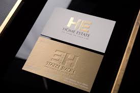 Finally, having the ability to design and print business cards from the comfort of your home or office is also very ideal. Creative Luxury Real Estate Agent Business Card With Gold Print Home Estate