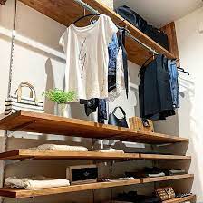 ウォークインクローゼット クローゼット収納 bino wave bino 観葉植物 などのインテリア実例 2019 09 21 22 27 20 roomclip ルームクリップ クローゼット 収納 クローゼット 収納 diy インテリア 収納