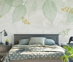 Leaf Veins With Little Forest Pattern Wallpaper Mural Pattern Wallpaper Wallpaper Home Decor