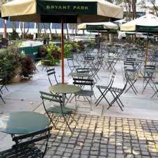 Bryant Park In Ny Bistro Tables And Chairs Patio Outdoor Furniture Sets Patio Garden