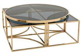 table basse en acier eichholtz luxueuse table basse en acier inoxydable meuble luxe table bas gold nesting coffee table gold coffee table coffee table square