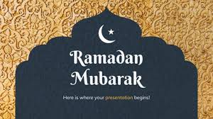 Alhamdulillah, we obtained the ramadan again! Ramadan Mubarak Google Slides Ppt