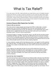 Personal tax relief involves the alleviation of tax debt that is offered to certain individuals who are having problems paying their government taxes. What Is Tax Relief