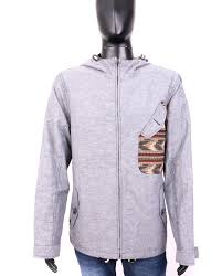 Details About River Island Mens Jacket Thin Hood Grey Size Xl
