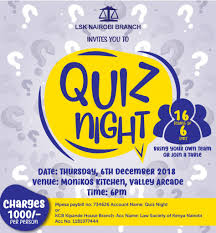 Buzzfeed staff can you beat your friends at this quiz? Lsk Nairobi Branch Quiz Night Law Society Of Kenya Nairobi Branch