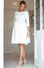 Sienna Maternity Dress Short Cream Maternity Wedding Dresses Evening Wear And Party Clothes By Tiffany Rose Stylish Maternity Outfits Pregnant Wedding Dress Maternity Dresses