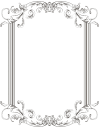 Black And White Frame Png Edited Off Of A Wedding Save The Date Card And Customized For Work Related Stuff Credit If Used Kthnx Vintage Frames Printable Frames Vintage Borders
