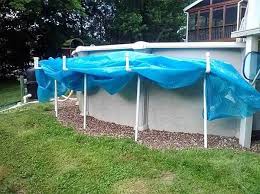 Make sure that they're screwed on tightly so that the cover won't fall apart. Above Ground Pool Solar Cover Hacks Intheswim Pool Blog