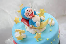  Doraemon Character Cake Kue Fondan