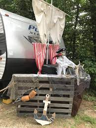 Choose vintage halloween decorations for a stylish feel. Pirate Themed Halloween Diy Decorate Your Home With A Pirate Ship In 2020 Halloween Camping Pirate Halloween Decorations Pirate Halloween Party
