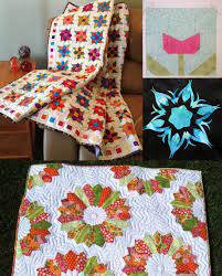 An excerpt from floral abundance quilt: 10 Modern Flower Quilt Patterns You Ll Love Craftsy