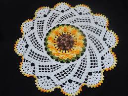 Caminho De Mesa De Crochê Girassol Passo A Passo Neste Video Voce Tera A 1ª Parte Do Passo A Passo De Como Fazer Este Centro De Mesa Girassol Centro De Mesa De Croche Padroes De Croche Doily Tapete De Croche