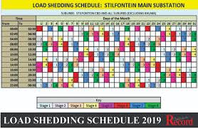 Four schedules have been developed based on the possibility of risk stage 4 will double the frequency of stage 2, which means you will be scheduled for load shedding 12 times over a four day period for two hours at a. Loadshedding Schedule
