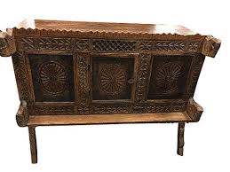 Amazon Com Antique Indian Sideboard Chakra Chest Carved Vintage Teak Wood Rustic Buffet 18c Kit Antique Wooden Sideboard Sideboard Furniture Wooden Sideboard