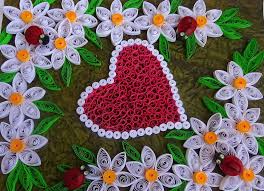 Now stick all the curves and loops on the card in such a way that it cover the major part of the card. How To Make Valentine S Day Or Quilling Greeting Card Paper Quilling