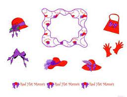 Red Hat Border Clip Art Free Printable Digital Scrapbook Template Pages Red Hats Red Hat Red Hats Scrapbook Template Clip Art Borders