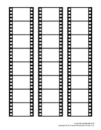 Blank Film Strip Template For A Photo Collage Or Movie Poster Film Strip Free Films Film Roll