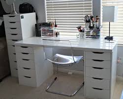Makeup Addicts Welcome Ikea Alex Drawers Desk With Drawers Makeup Vanity Storage
