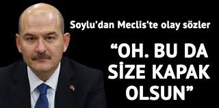 İçişleri bakanı süleyman soylu, benim valime, kaymakamıma, yargıcıma 'militan' diyenler, bir tek cümle bahset, allah rızası için bahset. Cumhuriyet Gazetesi Suleyman Soylu Dan Meclis Te Olay Sozler Oh Bu Da Size Kapak Olsun Facebook