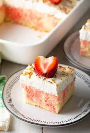 Strawberry Poke Cake Recipe Aspicyperspective Cake Poke Jello Southern Strawberry Pineapple Coconut Pin In 2020 Poke Cake Jello Cake Recipes Poke Cake Recipes