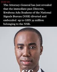 Embezzlement Scandal: Former NSB Director Accused of Diverting GHS 39  Million