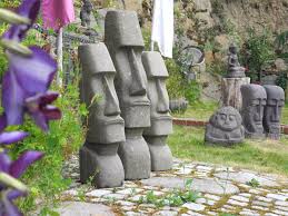 Osterinsel Figur Modern Garden Garden Art Sculptures