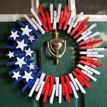 Webster - Crafty Corner - Patriotic Clothespin Wreath