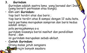 Orang india membawa karya pendek ini. Gurindam Pengertian Jenis Ciri Ciri Dan Contoh Cute766