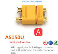 Amass AS150U Female Male Anti Spark Plug UAV Connector 35CM ...