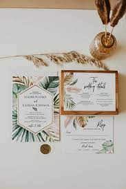 Tropical Wedding Invitation Template Destination Beach Etsy In 2021 Hawaiian Wedding Invitations Destination Wedding Invitations Tropical Wedding Invitations