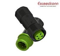 Exceedconn Wire Male Female Solder Thread Circular Cable Ec04681 Connector