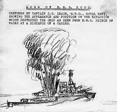 hms hood sunk  world war ii today