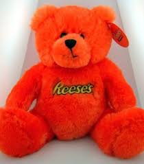 Orange Reeses Peanut Butter Cup Candy Teddy Bear Easter Bunny Holiday Plush Toy Reeses Teddy Bear Reeses Peanut Butter Cups