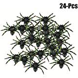 Cnguangzhou real landscape pet products co., ltd. Coxeer 24pcs Fake Spiders Realistic Small Plastic Spiders Decoration Props For Joy April Fools Day Buy Online In Belize At Belize Desertcart Com Productid 88279299