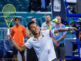 Maybe you would like to learn more about one of these? Felix Auger Aliassime In Miami Open 2019 Babolat Pure Aero New Tennis Racket Tennis Player Tennis Court Photo Shoot Tennis Tennis Racket Best Tennis Rackets