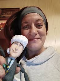 I totally get this is crazy! Made this is up after the girls posed in the  National Lampoon's Christmas Vacation display at the Roche Construction  Building in Greeley, Colorado. This display is