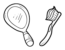 300 x 617 jpeg 38 кб. Mirror And Toothbrush Coloring Page Coloringcrew Com