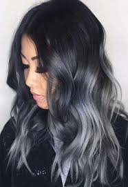 Black And Dark Grey Ombre Hair Hair Color Black Darker 23 Best Ideas Hair With Images Hair Color For Black Hair Winter Hair Color Silver Hair Color