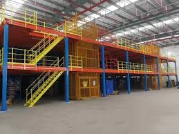 Rak Mezzanine Garret Lantai Mezzanine Panel untuk Pabrik Bengkel Kantor Gudang - Cina Kemasan Gudang, Mezzanine Floor
