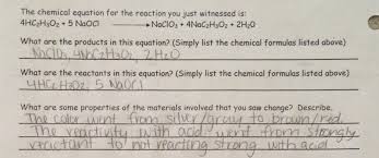 Remember, to balance an equation, you change the coefficients, not the subscripts in the formulas. Lab 25 Equation Writing And Predicting Products Answer Key