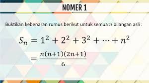 Check spelling or type a new query. 2 Soal Dan Pembahasan Induksi Matematika Nomer 1 Youtube