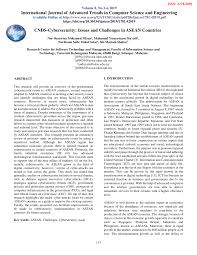 Cyber999™ cyber early warning services. Pdf Cnds Cybersecurity Issues And Challenges In Asean Countries