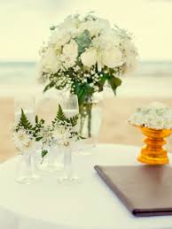 Even more, if the beautiful wedding flowers compliment the wedding dress and decor. Beach Wedding Flowers