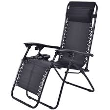 Zero Gravity Chairs Outdoor Black Portable Beach Chair With Cup Holder 2 Pcs Fast Free Shipping Reclining Outdoor Chair Outdoor Recliner Lounge Chair Outdoor