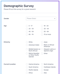 Check spelling or type a new query. Demographic Survey Form Template Jotform