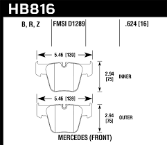 hawk performance hb816z 624 pc