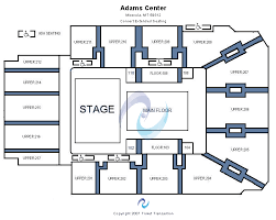 Adams Center Missoula Mt Seating Chart