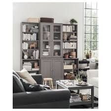 Havsta Storage Combination W Glass Doors Gray Ikea Chairs For Small Spaces Quality Living Room Furniture Living Room Designs
