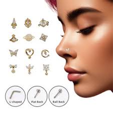 Gold Snake Nose Stud